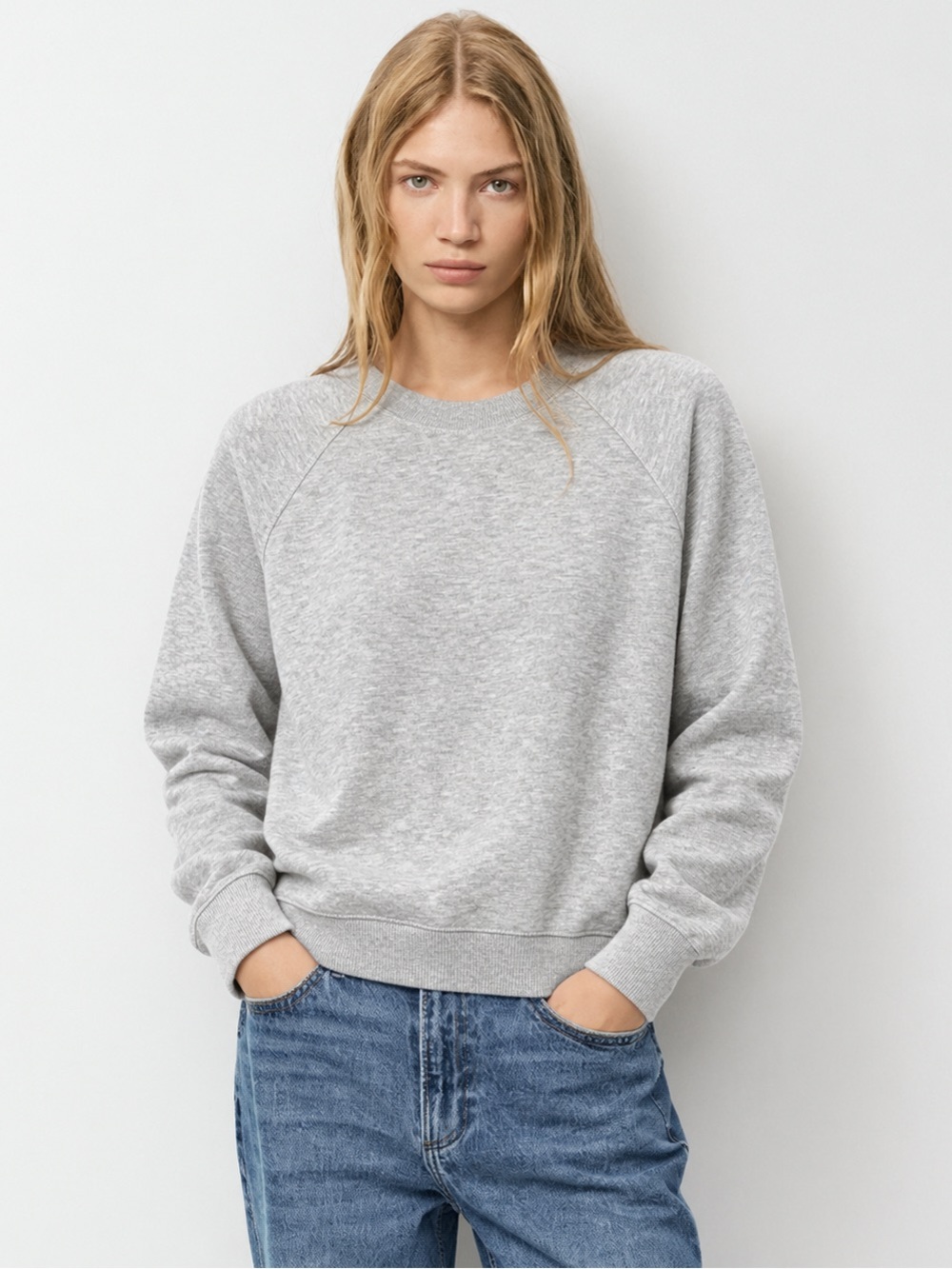 GAP Grey Raglan Crewneck Sweatshirt XS NWOT